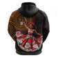 Ladies Sega Dance Zip Hoodie Paisley Mix African Pattern