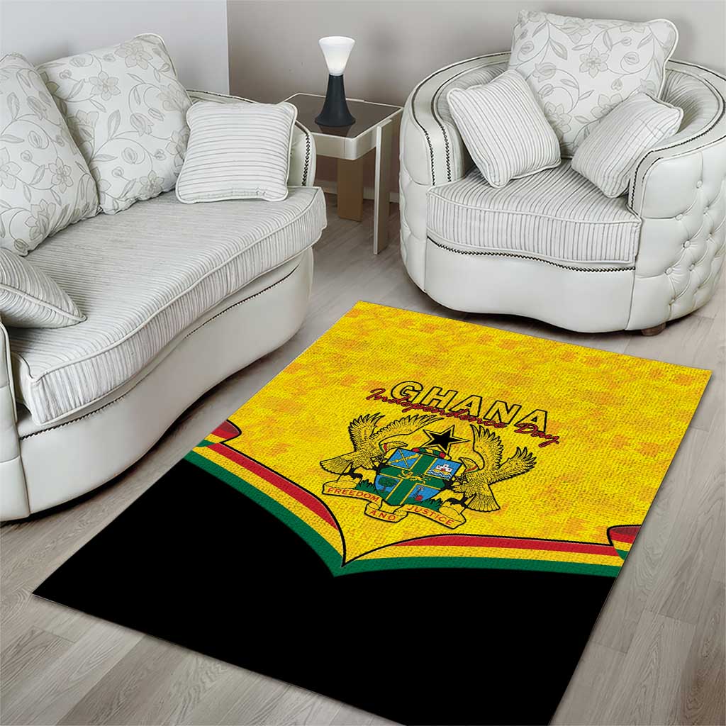 Afro Ghana Area Rug 68th Anniversary Independence
