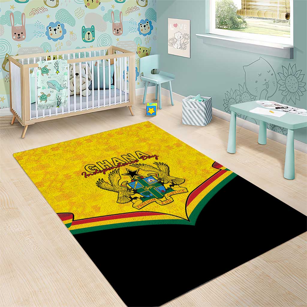Afro Ghana Area Rug 68th Anniversary Independence