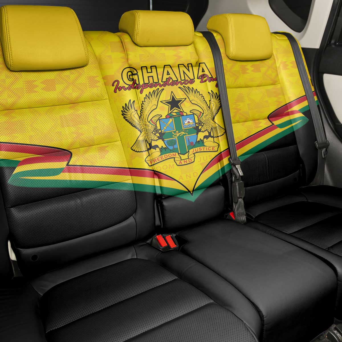 Afro Ghana Back Car Seat Cover 68th Anniversary Independence
