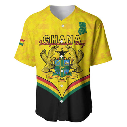 Personalised Afro Ghana Baseball Jersey 68th Anniversary Independence