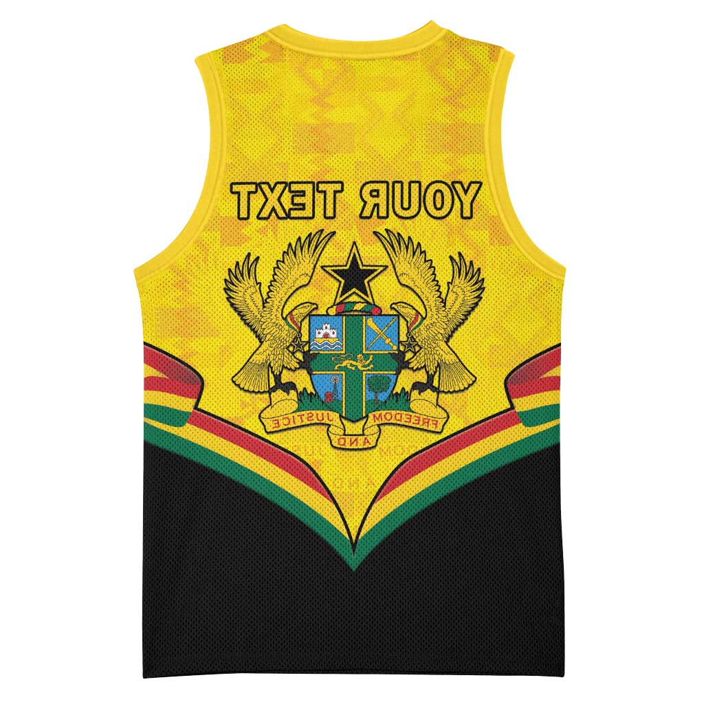 Personalised Afro Ghana Basketball Jersey 68th Anniversary Independence - African Pride