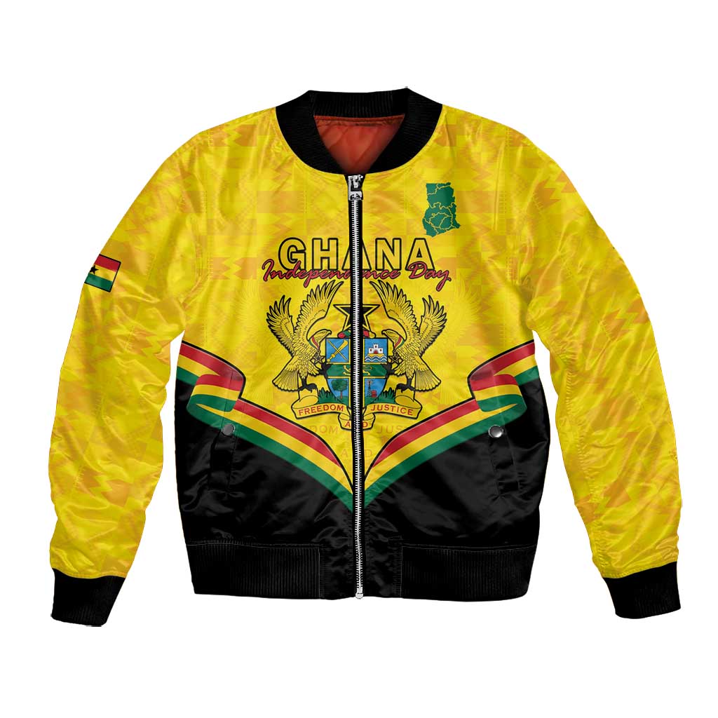 Personalised Afro Ghana Bomber Jacket 68th Anniversary Independence