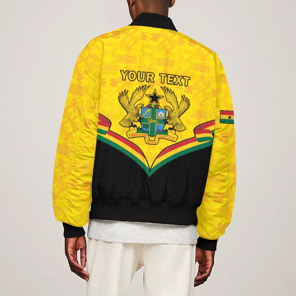 Personalised Afro Ghana Bomber Jacket 68th Anniversary Independence