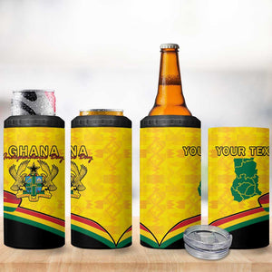 Personalised Afro Ghana 4 in 1 Can Cooler Tumbler 68th Anniversary Independence