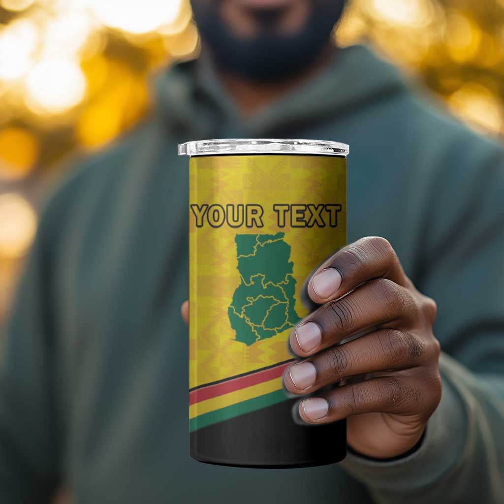 Personalised Afro Ghana 4 in 1 Can Cooler Tumbler 68th Anniversary Independence