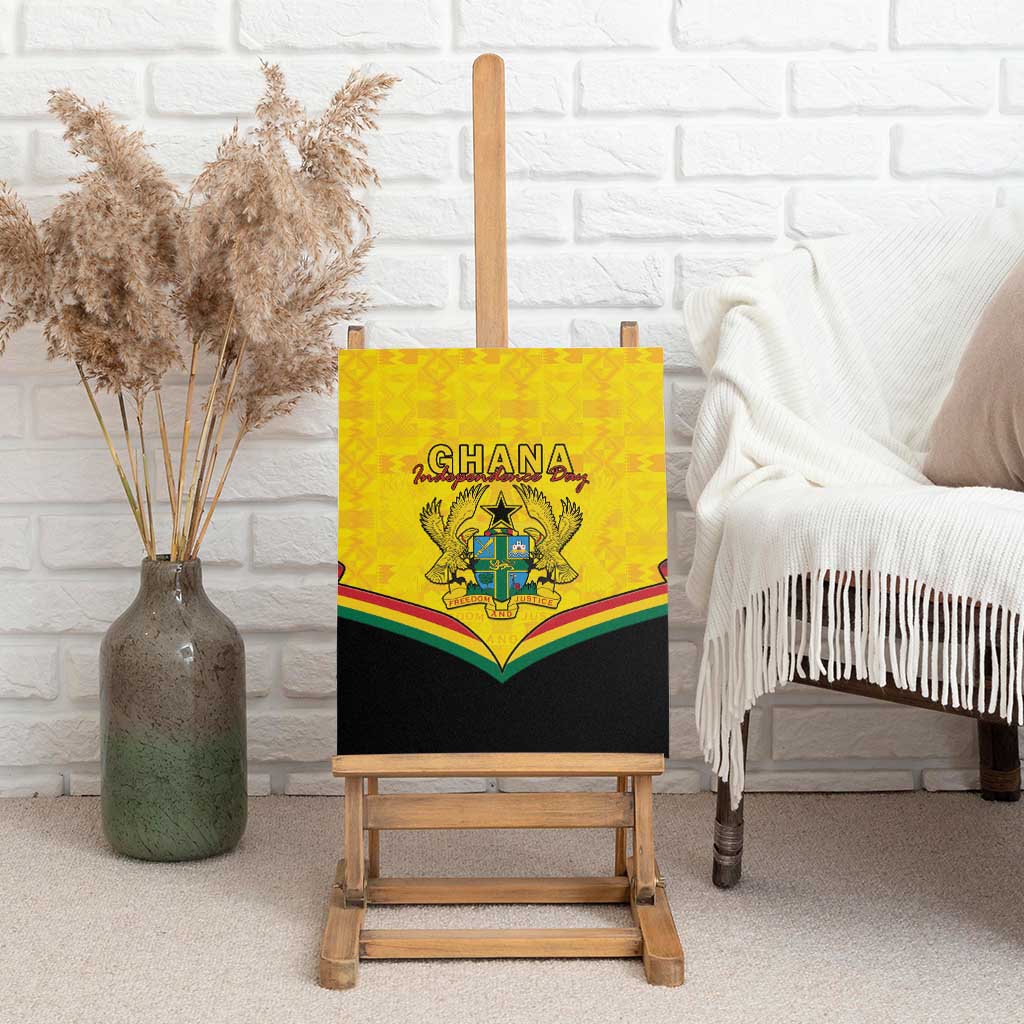 Afro Ghana Canvas Wall Art 68th Anniversary Independence