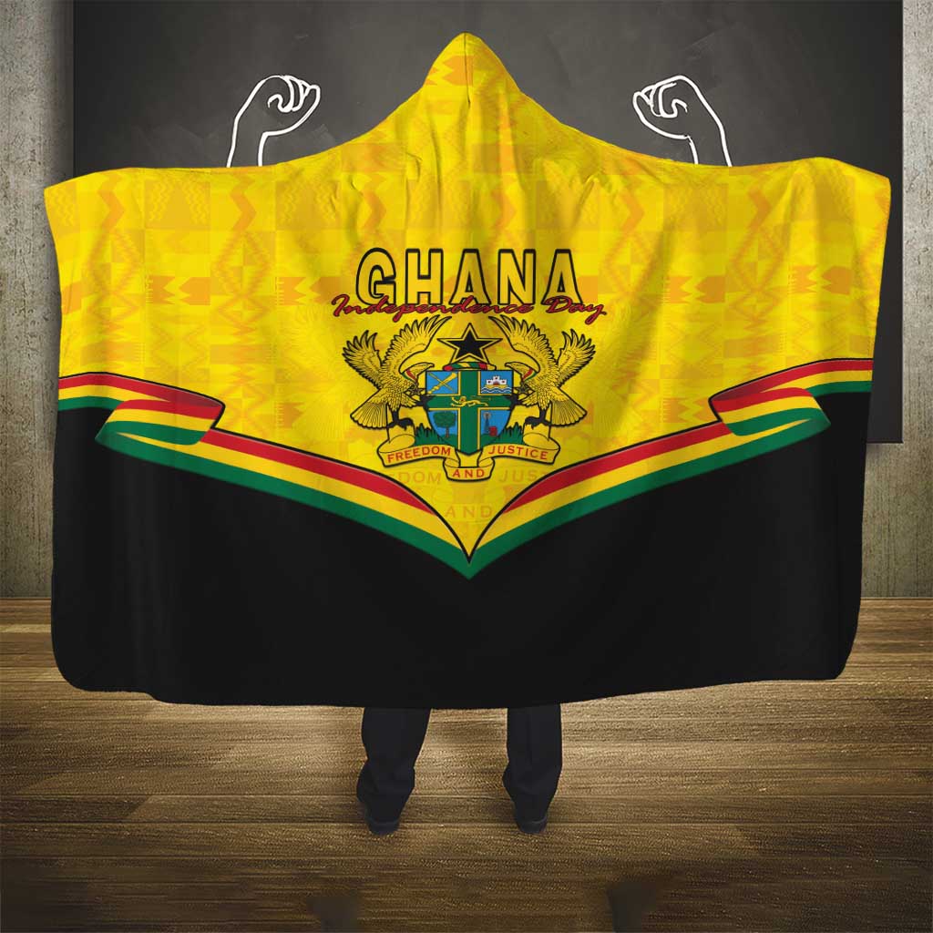 Afro Ghana Hooded Blanket 68th Anniversary Independence