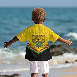 Personalised Afro Ghana Kid Hawaiian Shirt 68th Anniversary Independence