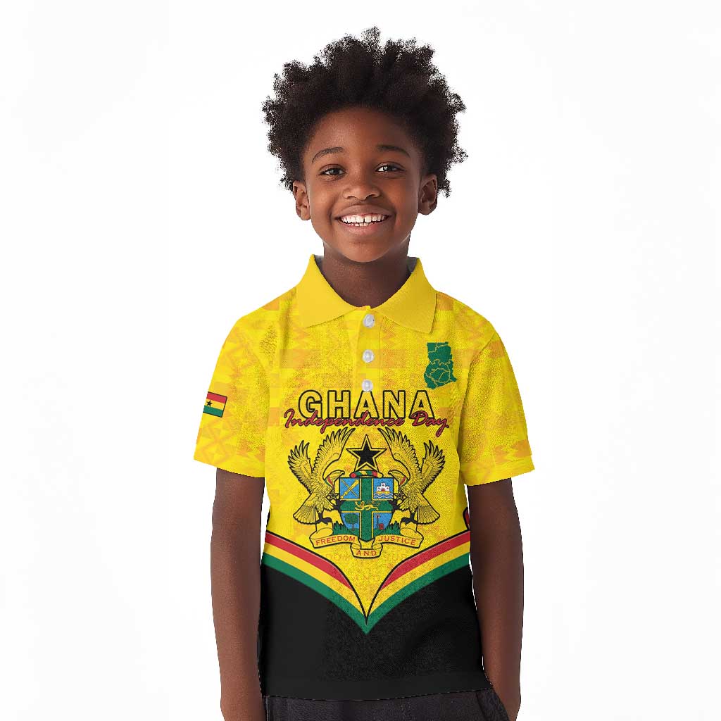 Personalised Afro Ghana Kid Polo Shirt 68th Anniversary Independence