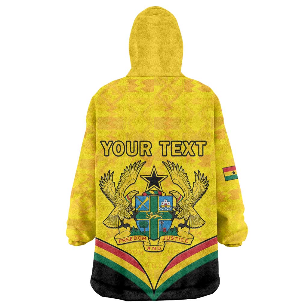 Personalised Afro Ghana Kid Wearable Blanket Hoodie 68th Anniversary Independence