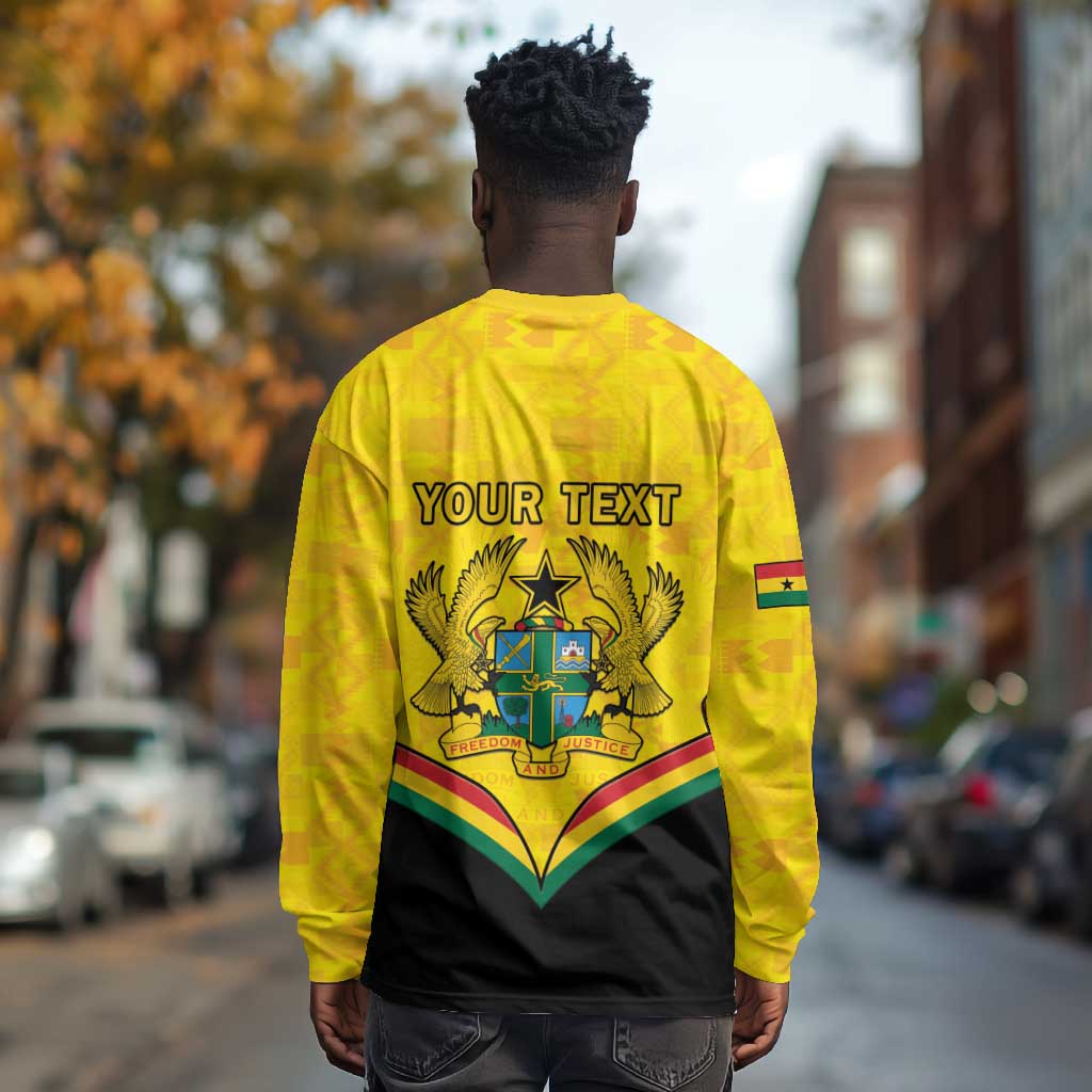 Personalised Afro Ghana Long Sleeve Shirt 68th Anniversary Independence