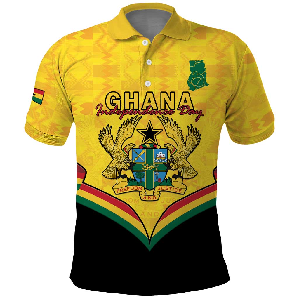 Personalised Afro Ghana Polo Shirt 68th Anniversary Independence