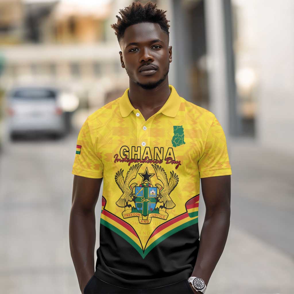 Personalised Afro Ghana Polo Shirt 68th Anniversary Independence