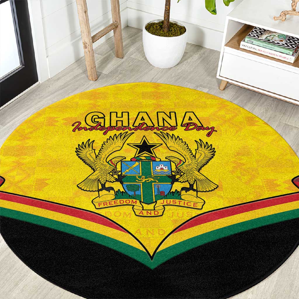 Afro Ghana Round Carpet 68th Anniversary Independence