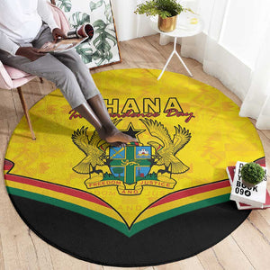 Afro Ghana Round Carpet 68th Anniversary Independence