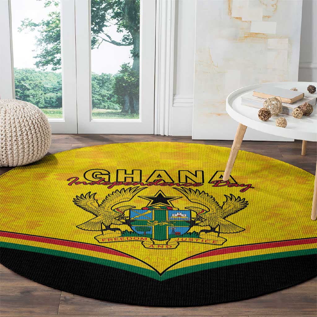 Afro Ghana Round Carpet 68th Anniversary Independence