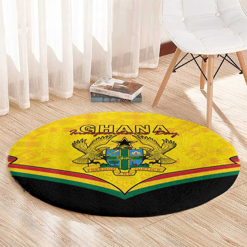 Afro Ghana Round Carpet 68th Anniversary Independence
