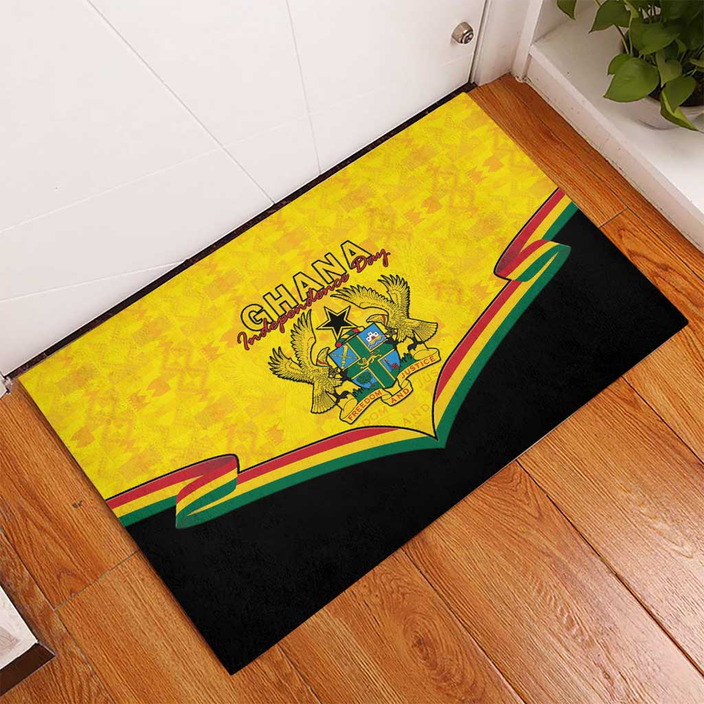 Afro Ghana Rubber Doormat 68th Anniversary Independence
