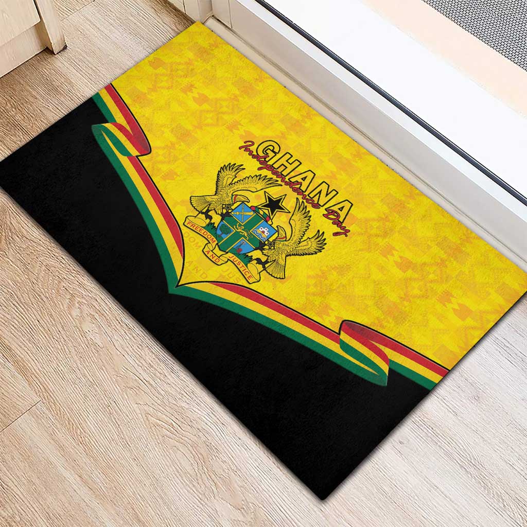 Afro Ghana Rubber Doormat 68th Anniversary Independence