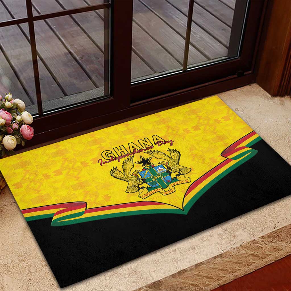 Afro Ghana Rubber Doormat 68th Anniversary Independence