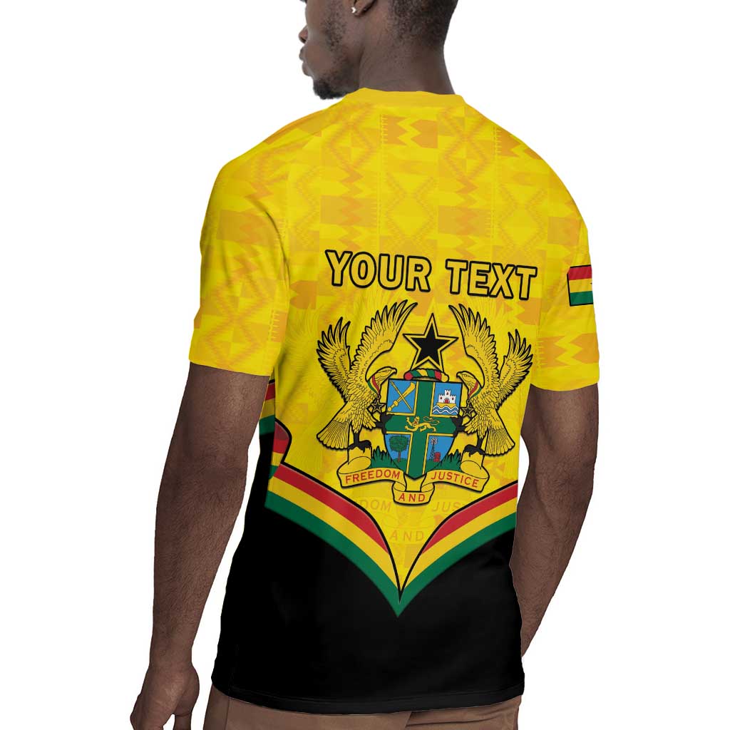 Personalised Afro Ghana Rugby Jersey 68th Anniversary Independence