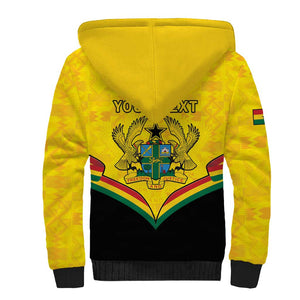 Personalised Afro Ghana Sherpa Hoodie 68th Anniversary Independence