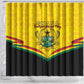 Afro Ghana Shower Curtain 68th Anniversary Independence