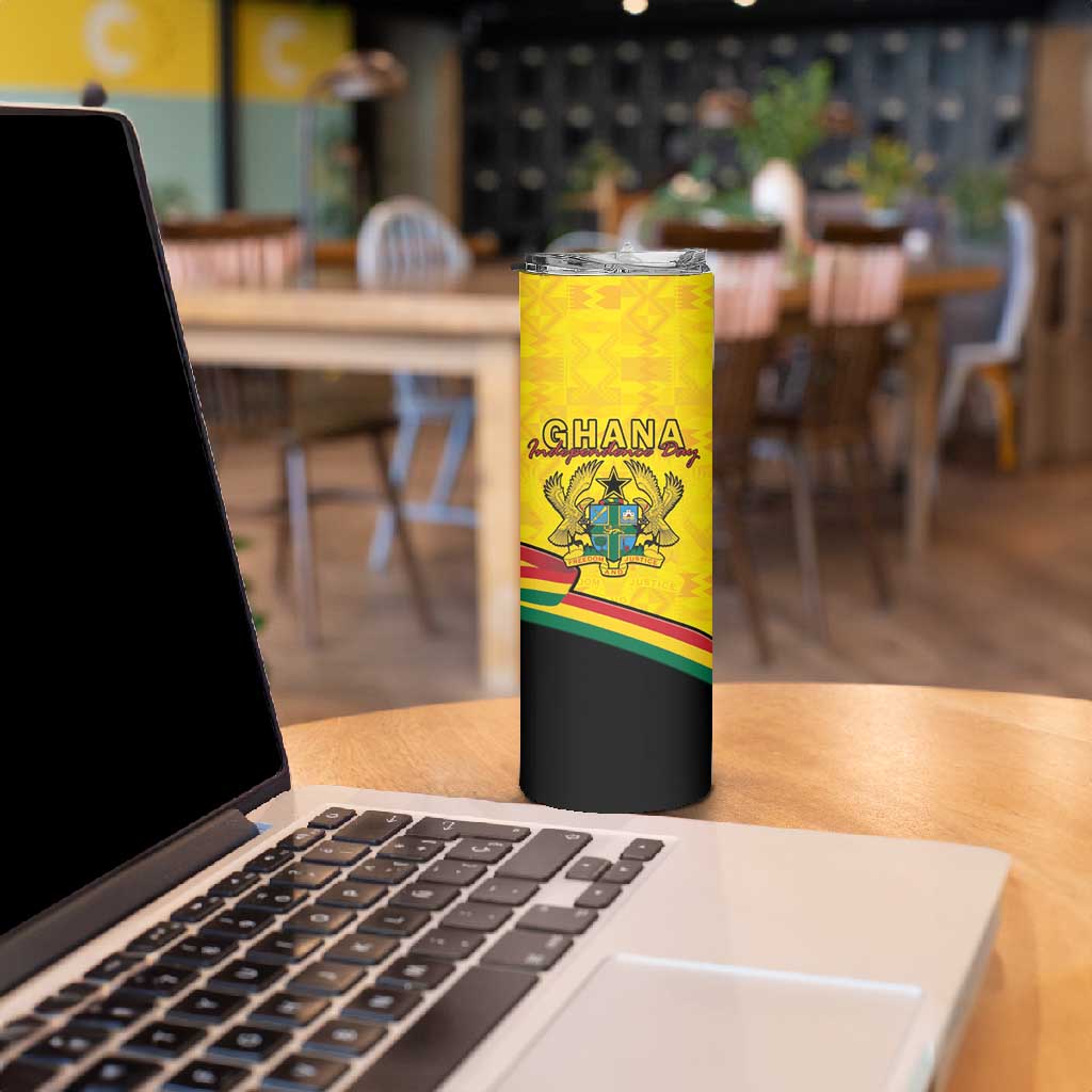 Personalised Afro Ghana Skinny Tumbler 68th Anniversary Independence