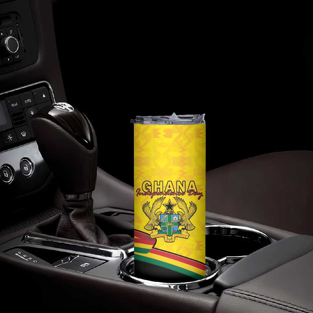 Personalised Afro Ghana Skinny Tumbler 68th Anniversary Independence