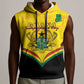 Personalised Afro Ghana Sleeveless Hoodie 68th Anniversary Independence - African Pride