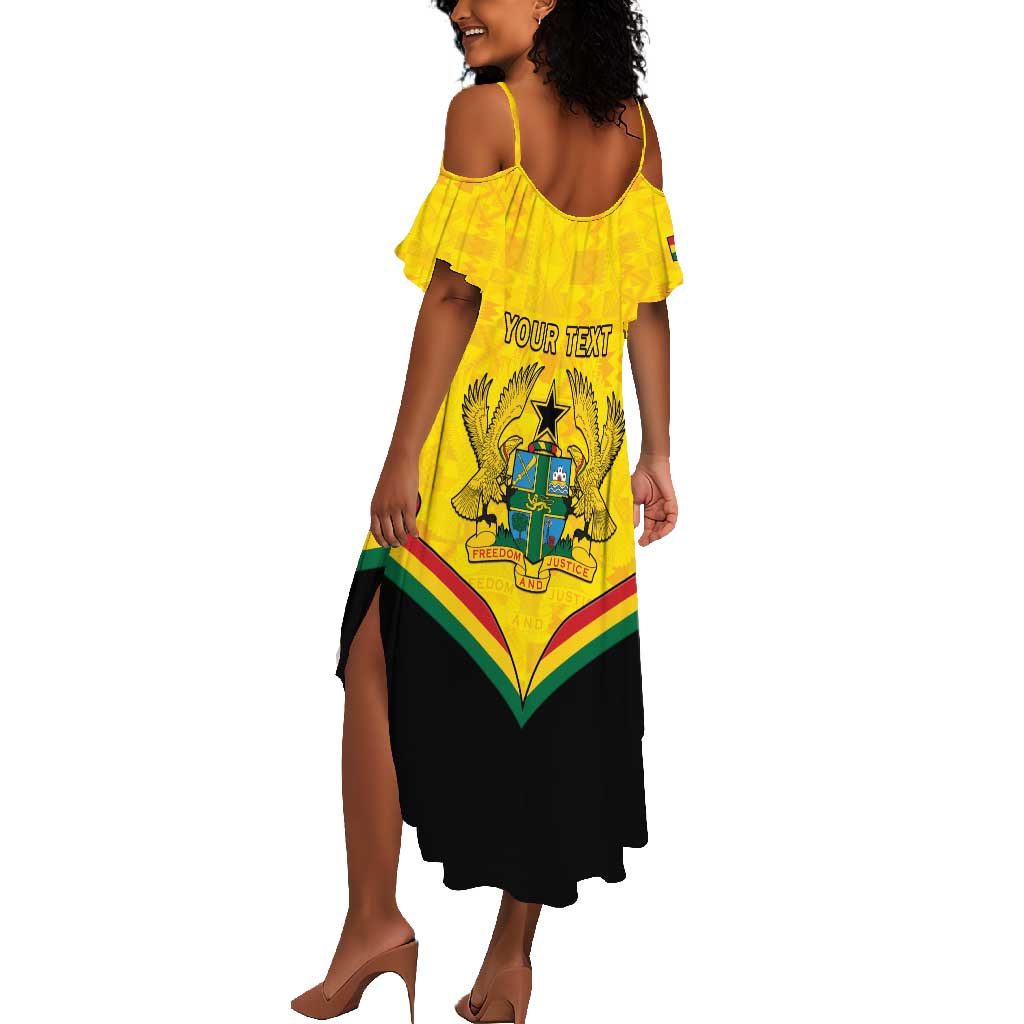 Personalised Afro Ghana Summer Maxi Dress 68th Anniversary Independence