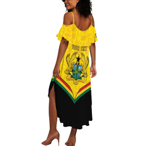 Personalised Afro Ghana Summer Maxi Dress 68th Anniversary Independence