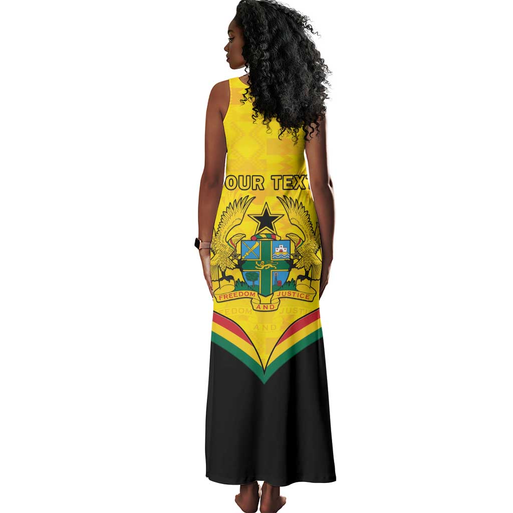 Personalised Afro Ghana Tank Maxi Dress 68th Anniversary Independence