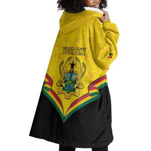 Personalised Afro Ghana Wearable Blanket Hoodie 68th Anniversary Independence