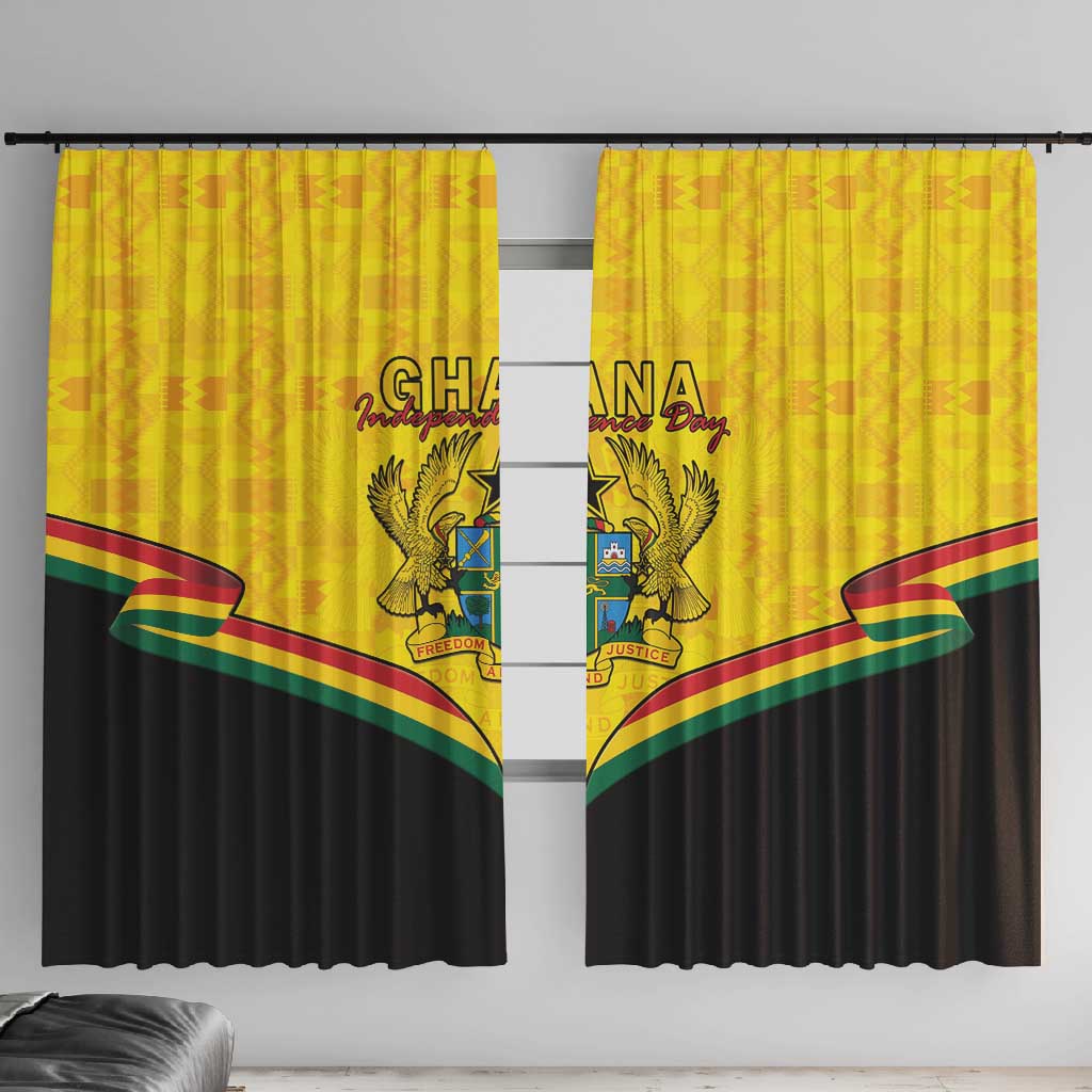 Afro Ghana Window Curtain 68th Anniversary Independence