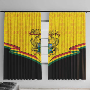 Afro Ghana Window Curtain 68th Anniversary Independence