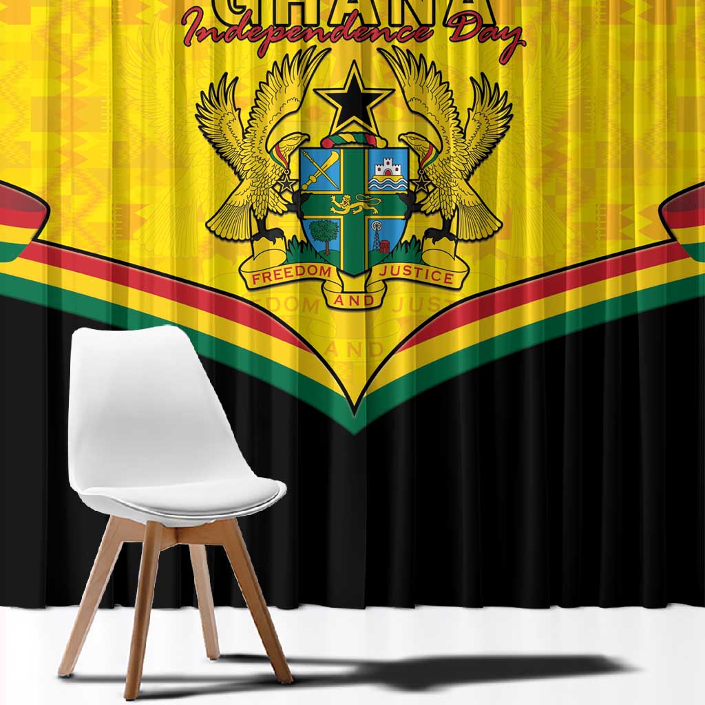 Afro Ghana Window Curtain 68th Anniversary Independence