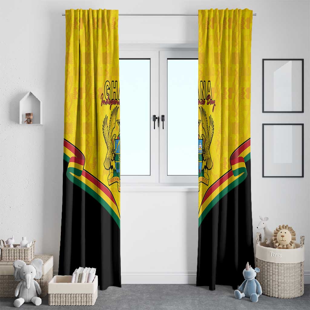 Afro Ghana Window Curtain 68th Anniversary Independence