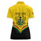 Personalised Afro Ghana Women Polo Shirt 68th Anniversary Independence
