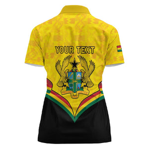 Personalised Afro Ghana Women Polo Shirt 68th Anniversary Independence