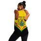 Personalised Afro Ghana Women Racerback Tank 68th Anniversary Independence