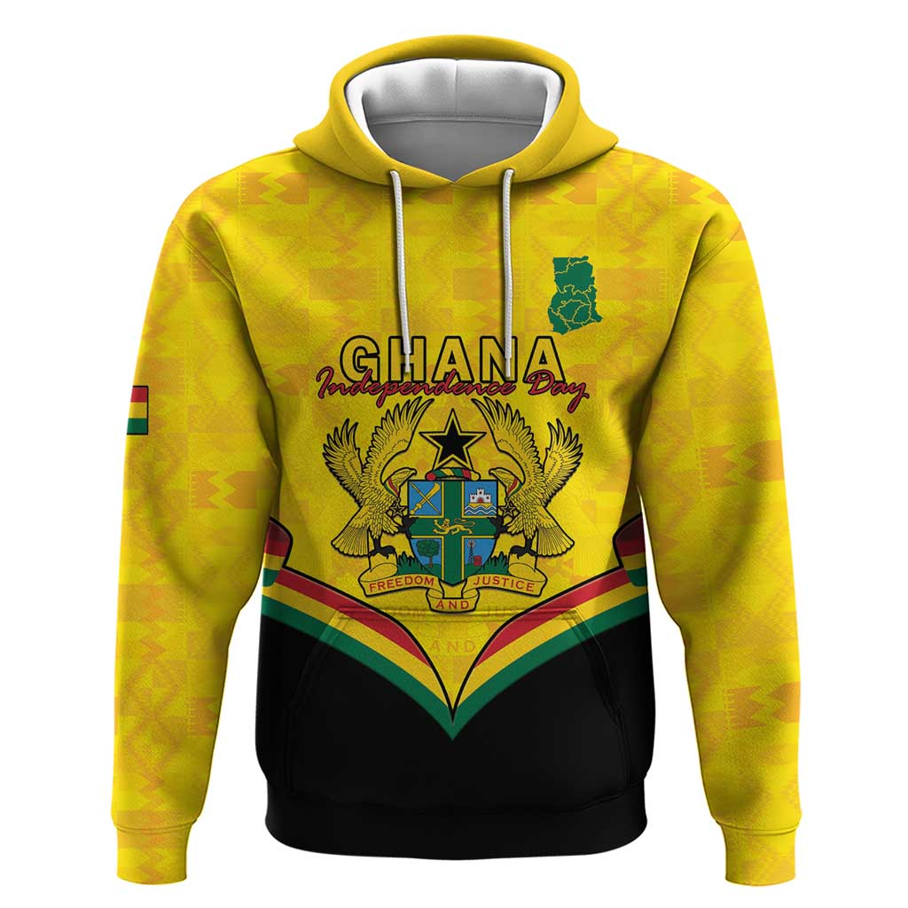 Personalised Afro Ghana Zip Hoodie 68th Anniversary Independence