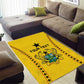 Custom Ghana Football Area Rug Mix Adinkra Pattern