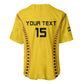 Custom Ghana Football Baseball Jersey Mix Adinkra Pattern