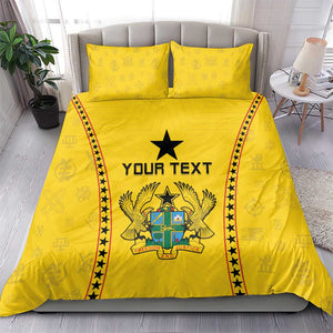 Custom Ghana Football Bedding Set Mix Adinkra Pattern