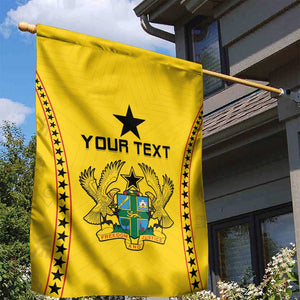 Custom Ghana Football Garden Flag Mix Adinkra Pattern