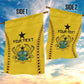 Custom Ghana Football Garden Flag Mix Adinkra Pattern