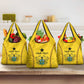 Custom Ghana Football Grocery Bag Mix Adinkra Pattern