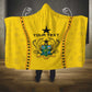 Custom Ghana Football Hooded Blanket Mix Adinkra Pattern